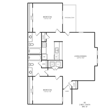 B2 Classic 905 floor plan